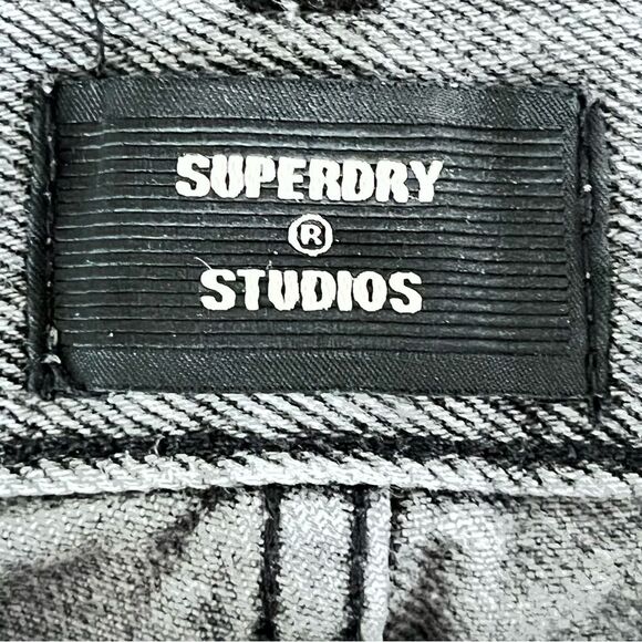 Superdry Jeans Size 29 Faded Black Straight Leg Denim - Picture 7 of 9